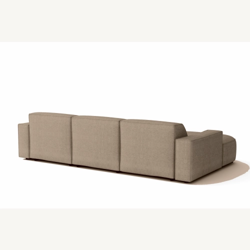 Olio Selezione Sofa w kształcie litery L Tkanina Raven 30